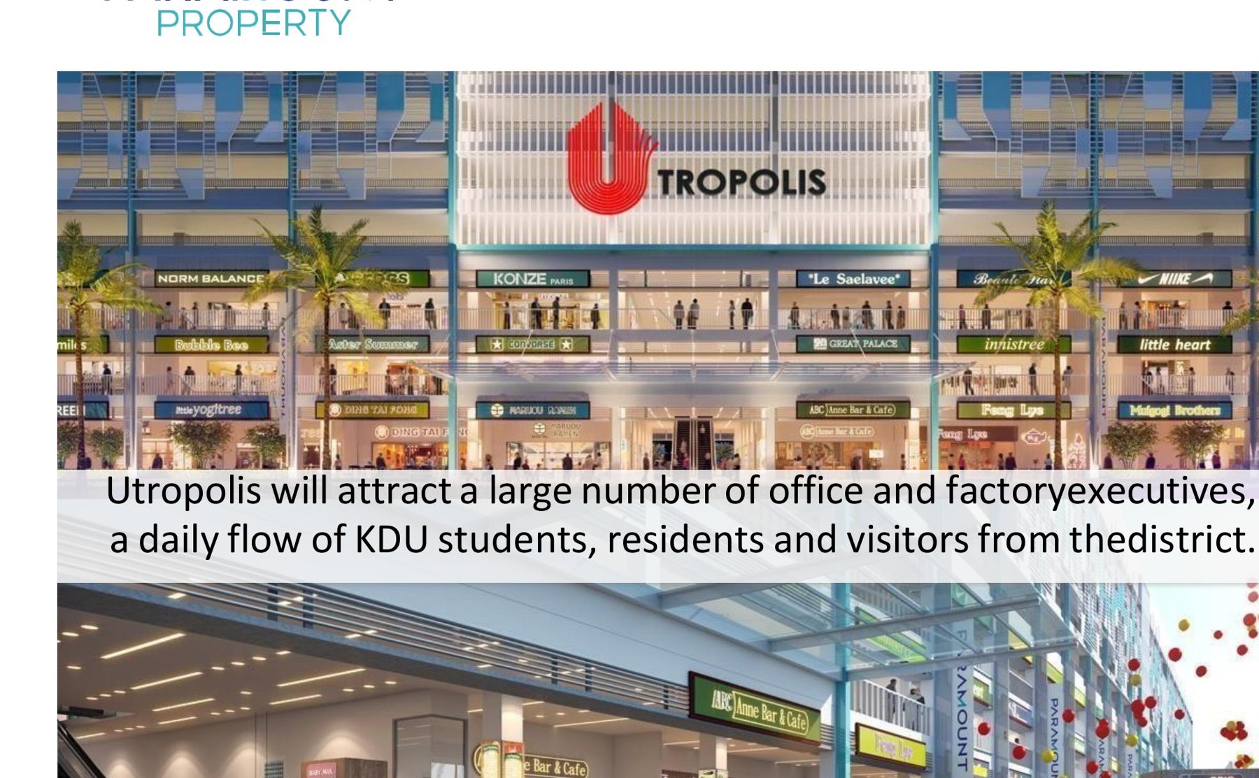 Sensasi (Commercial) @ Utropolis building facade — Building exterior from the supplied project brochure