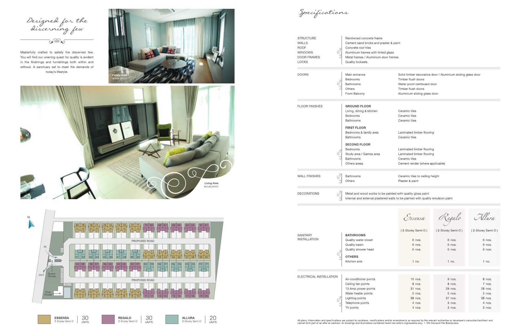 Sentrino three-storey semi-detached floor plans