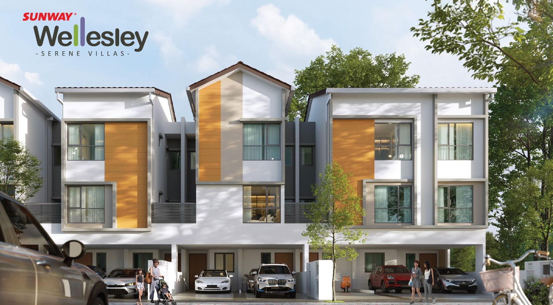 Serene Villas @ Sunway Wellesley building facade — Building exterior from the supplied project brochure