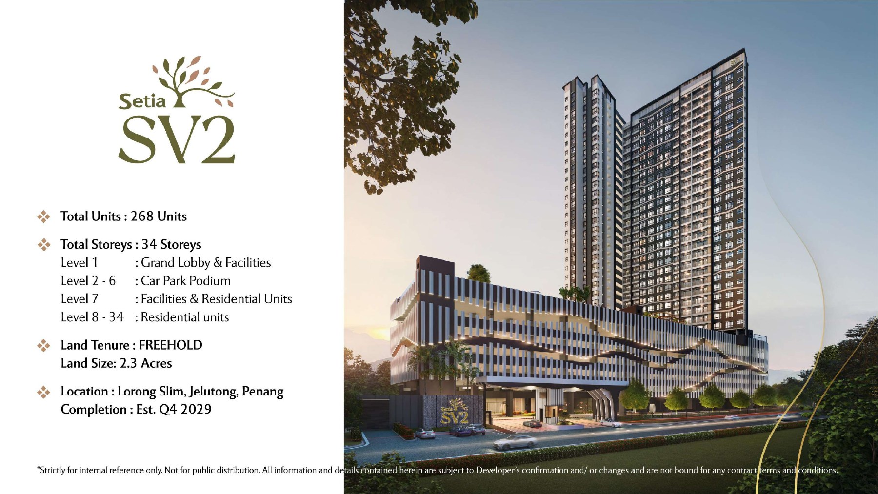 Setia SV2 building facade — Setia SV2 condominium facade artist impression