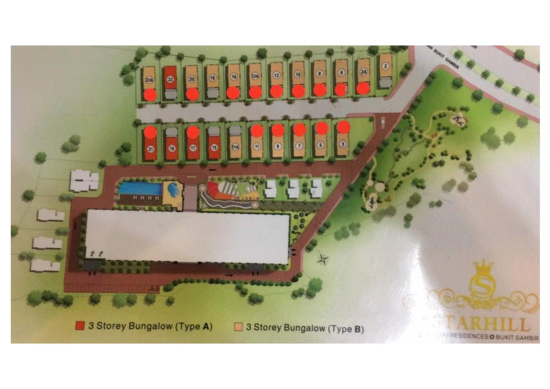 Starhill Bungalow site and plot plan