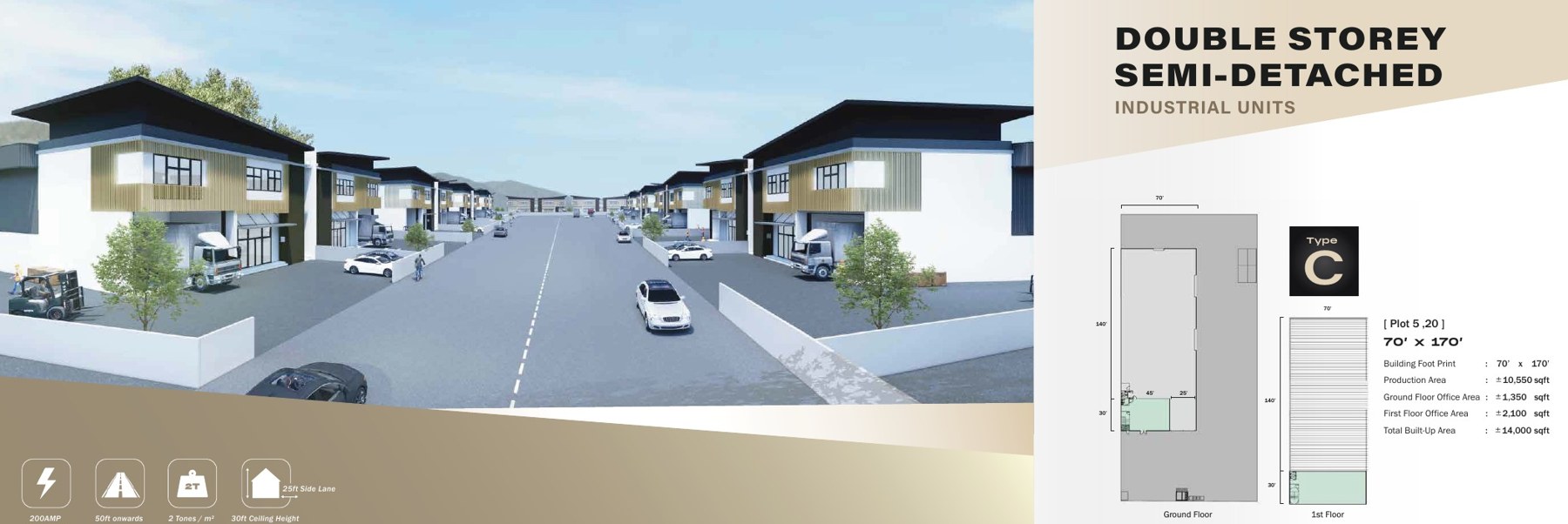 Sungai Bakap Industrial Park Type A factory specification