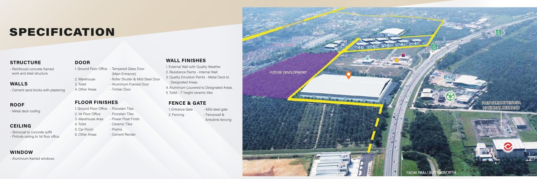 Sungai Bakap Industrial Park — Industrial corridor location plan