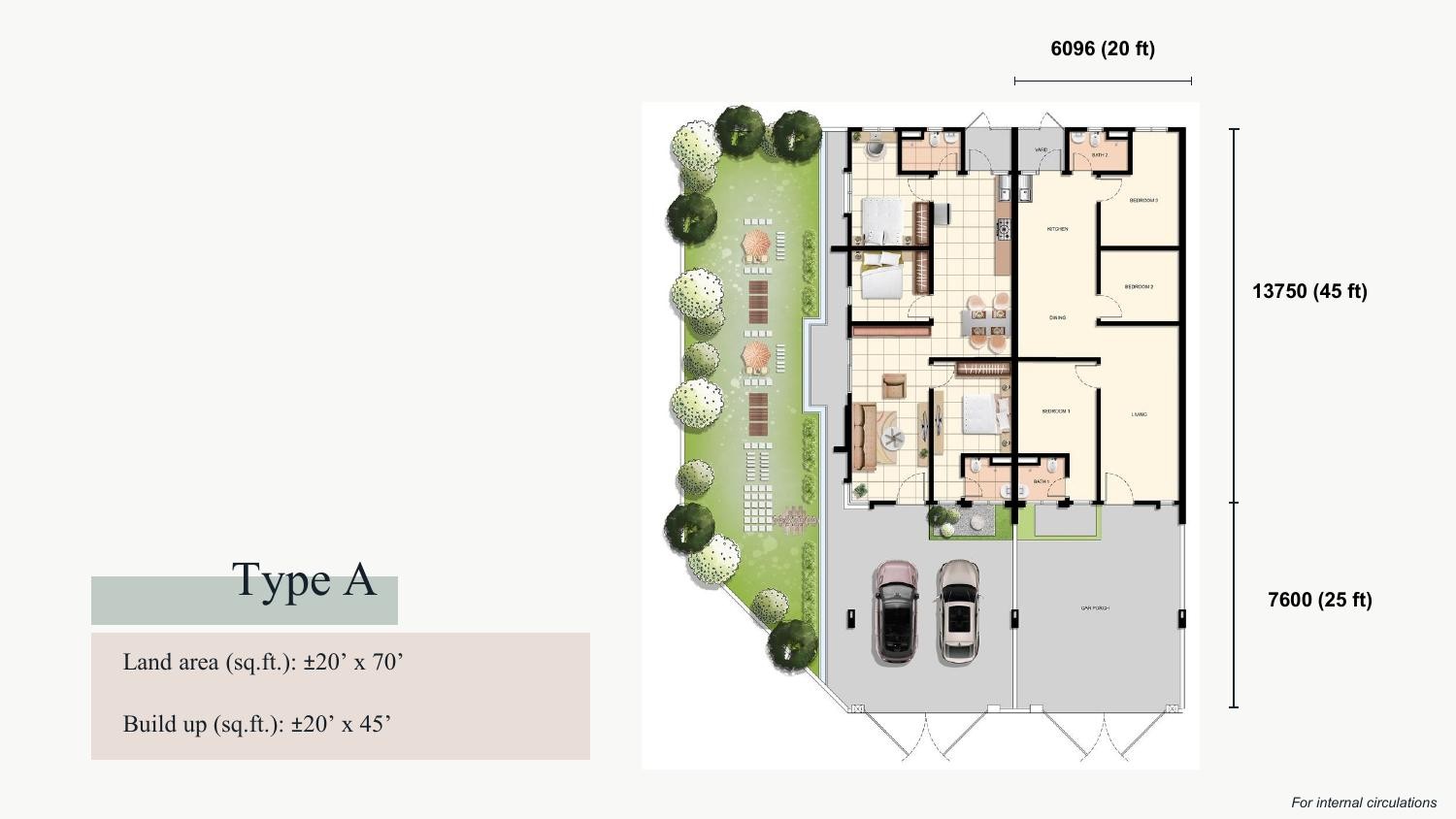 Taman Ara Damai Phase 2 Type A floor plan