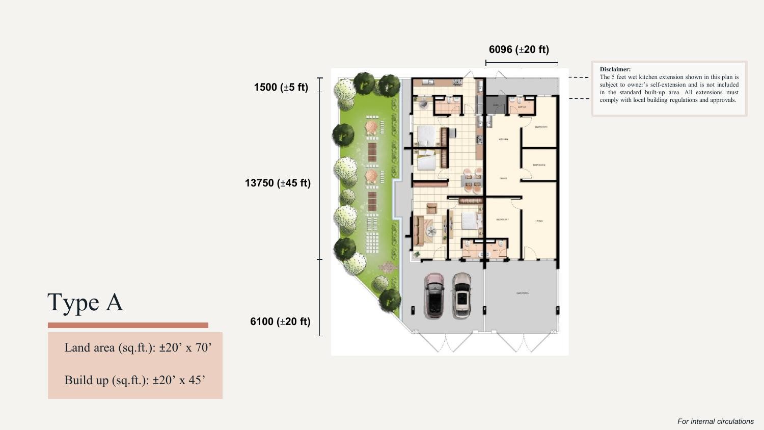 Taman Ara Damai Phase 6 Type A floor plan
