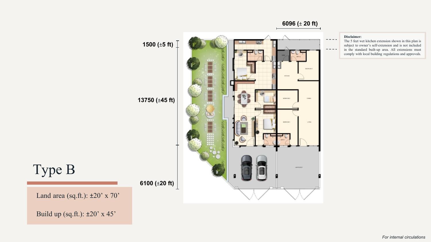 Taman Ara Damai Phase 6 Type B floor plan