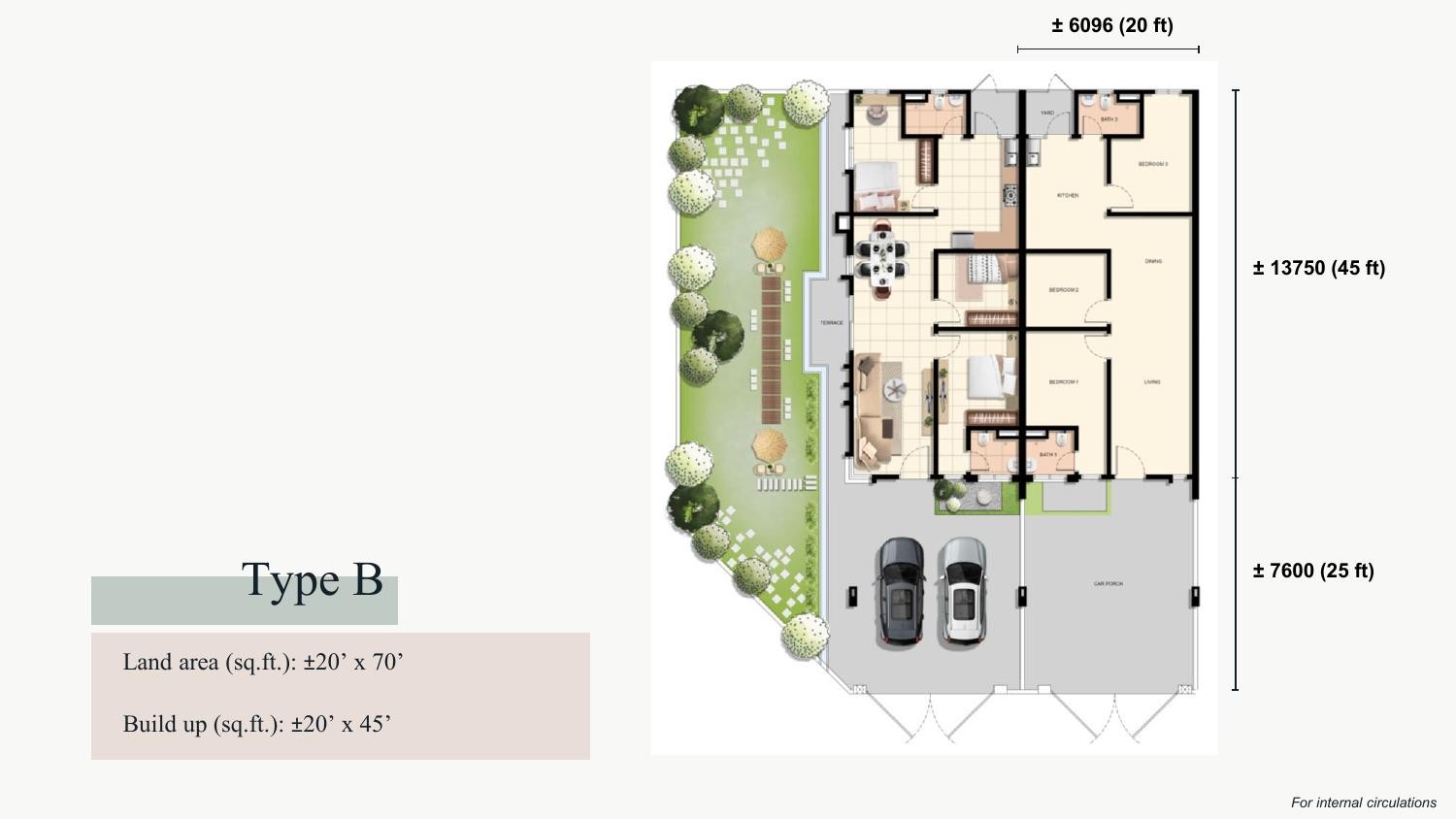Taman Ara Damai Phase 7 Type B floor plan