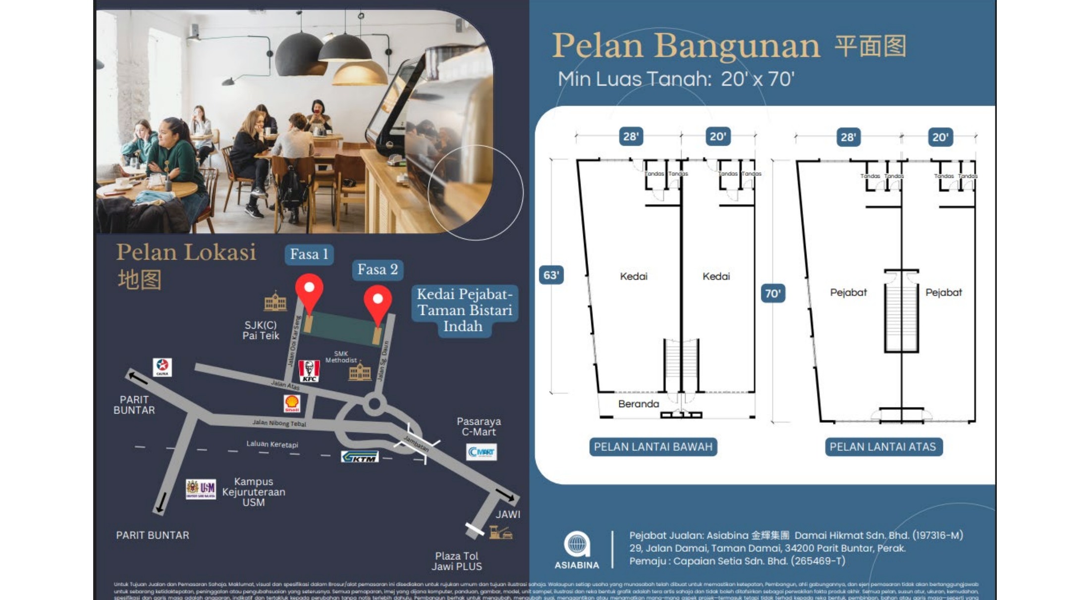 Taman Bistari Indah — Terrace exterior and location context