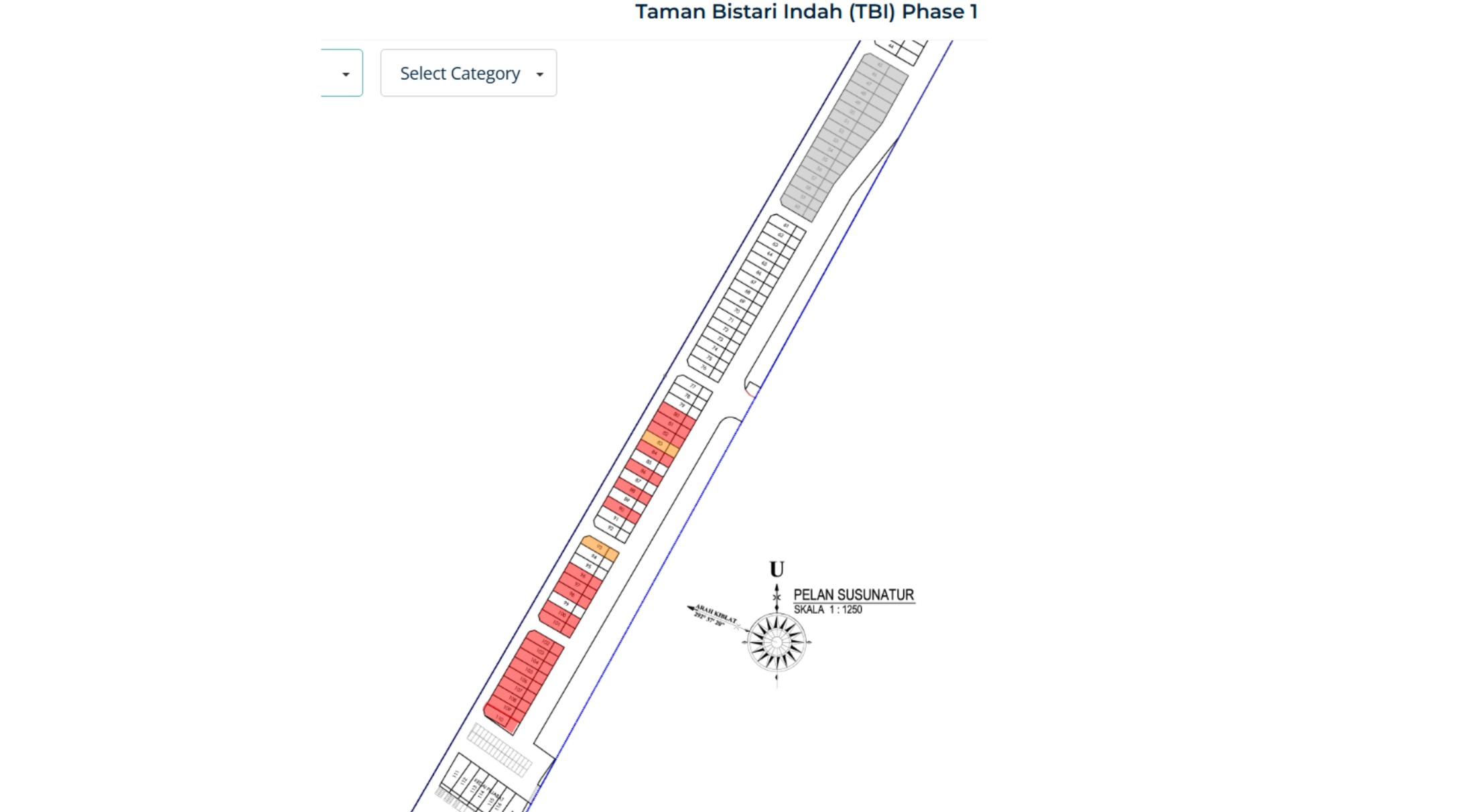 Taman Bistari Indah — Phase 1 site plan