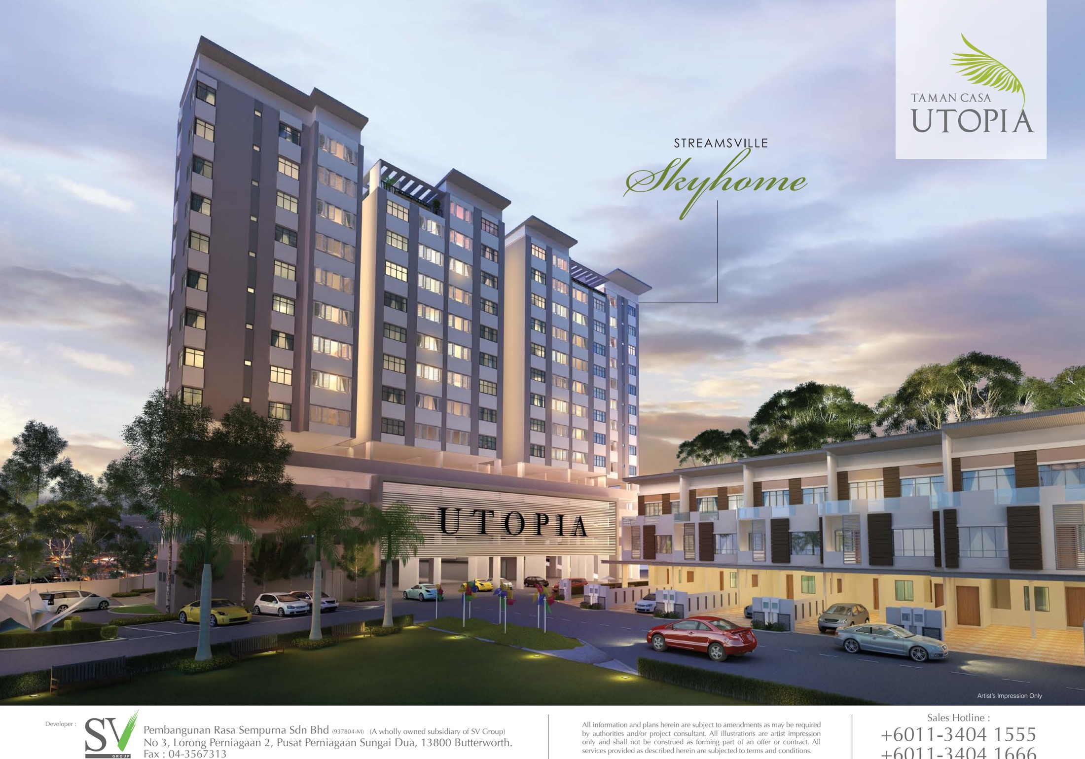 Taman Casa Utopia building facade — Building exterior from the supplied project material