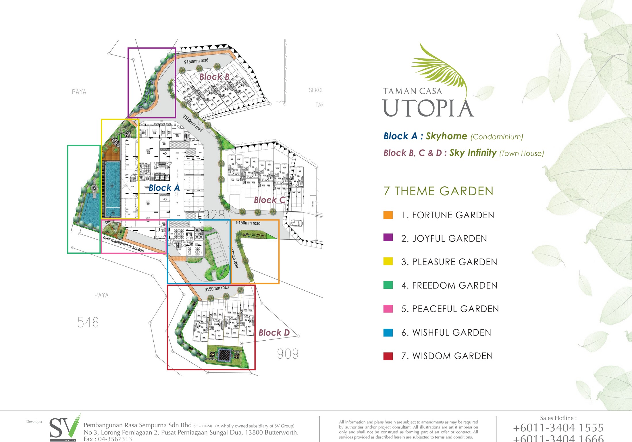Taman Casa Utopia — Resident facilities plan