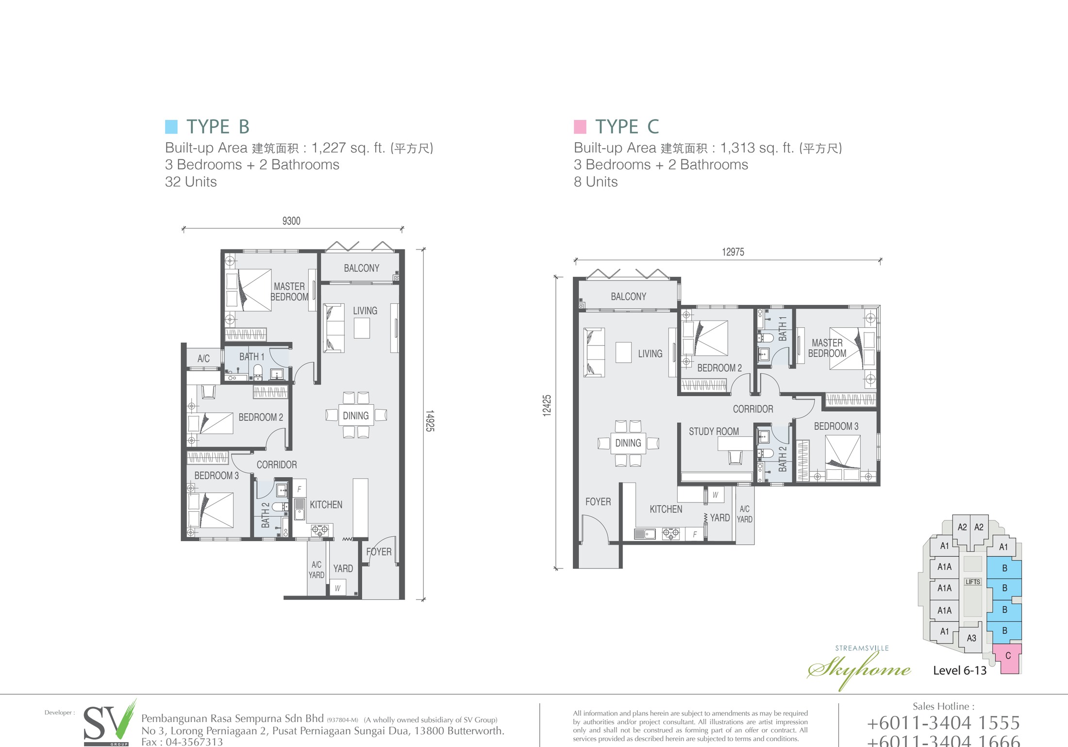 Taman Casa Utopia Type B floor plan