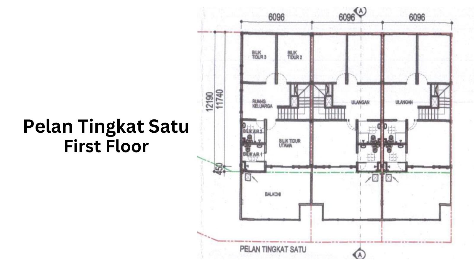 Taman Harmoni Indah first floor plan