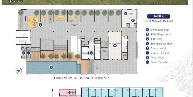 Taman Harmoni Vista — Tower A recreation facilities plan