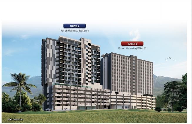 Taman Harmoni Vista — Tower A and Tower B exterior