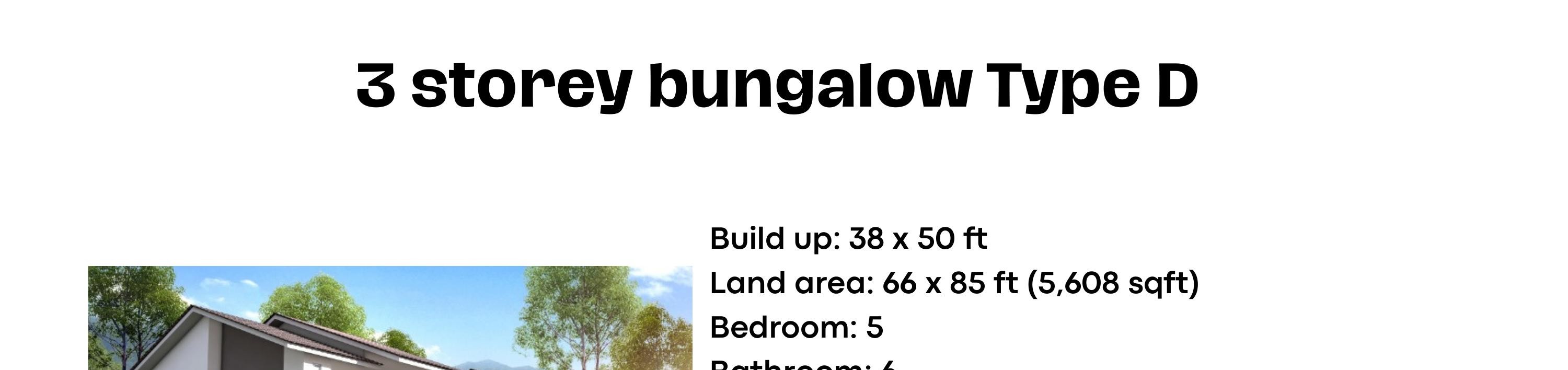 Taman Lembah Permai Bungalow Type D overview