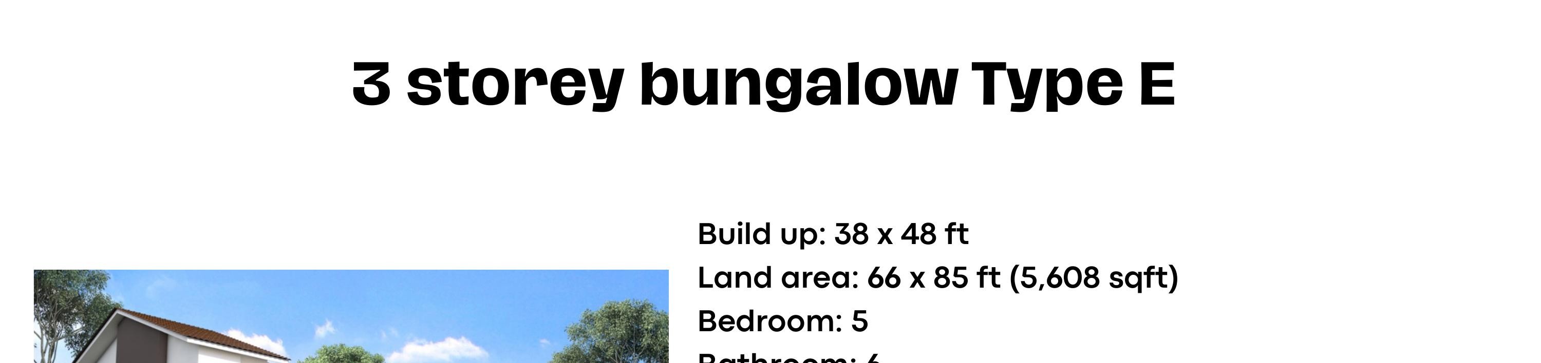Taman Lembah Permai Bungalow Type E overview