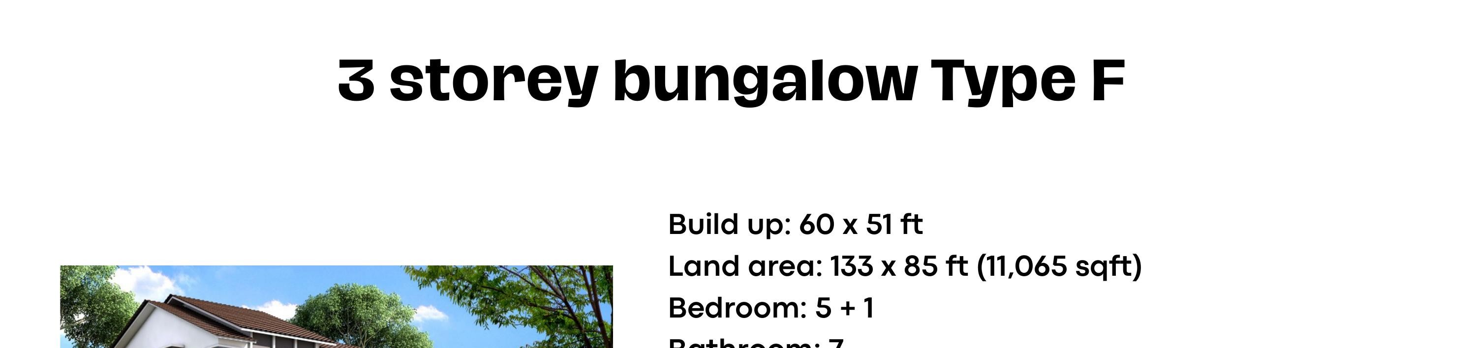 Taman Lembah Permai Bungalow Type F overview