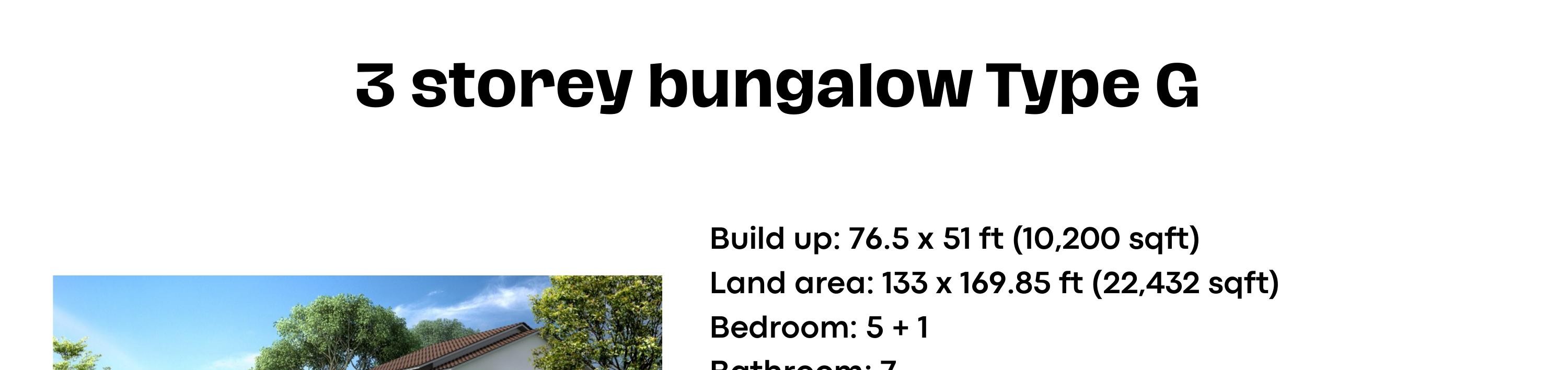 Taman Lembah Permai Bungalow Type G overview