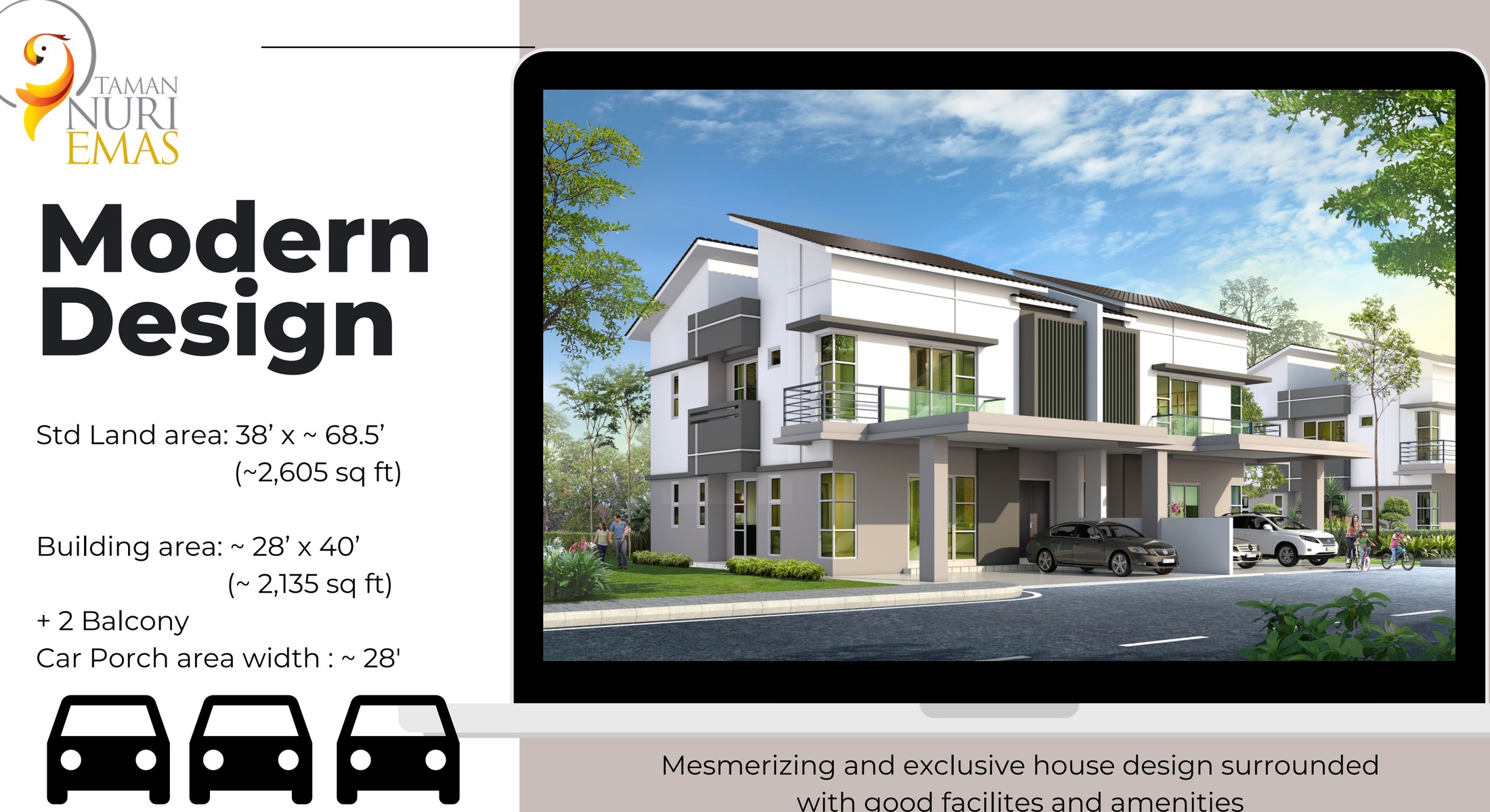 Taman Nuri Emas — Semi-detached exterior