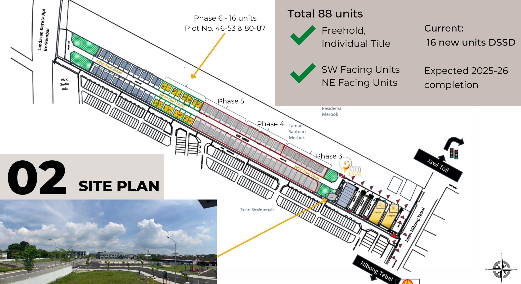 Taman Nuri Emas — Phase 7 and Phase 8 site plan