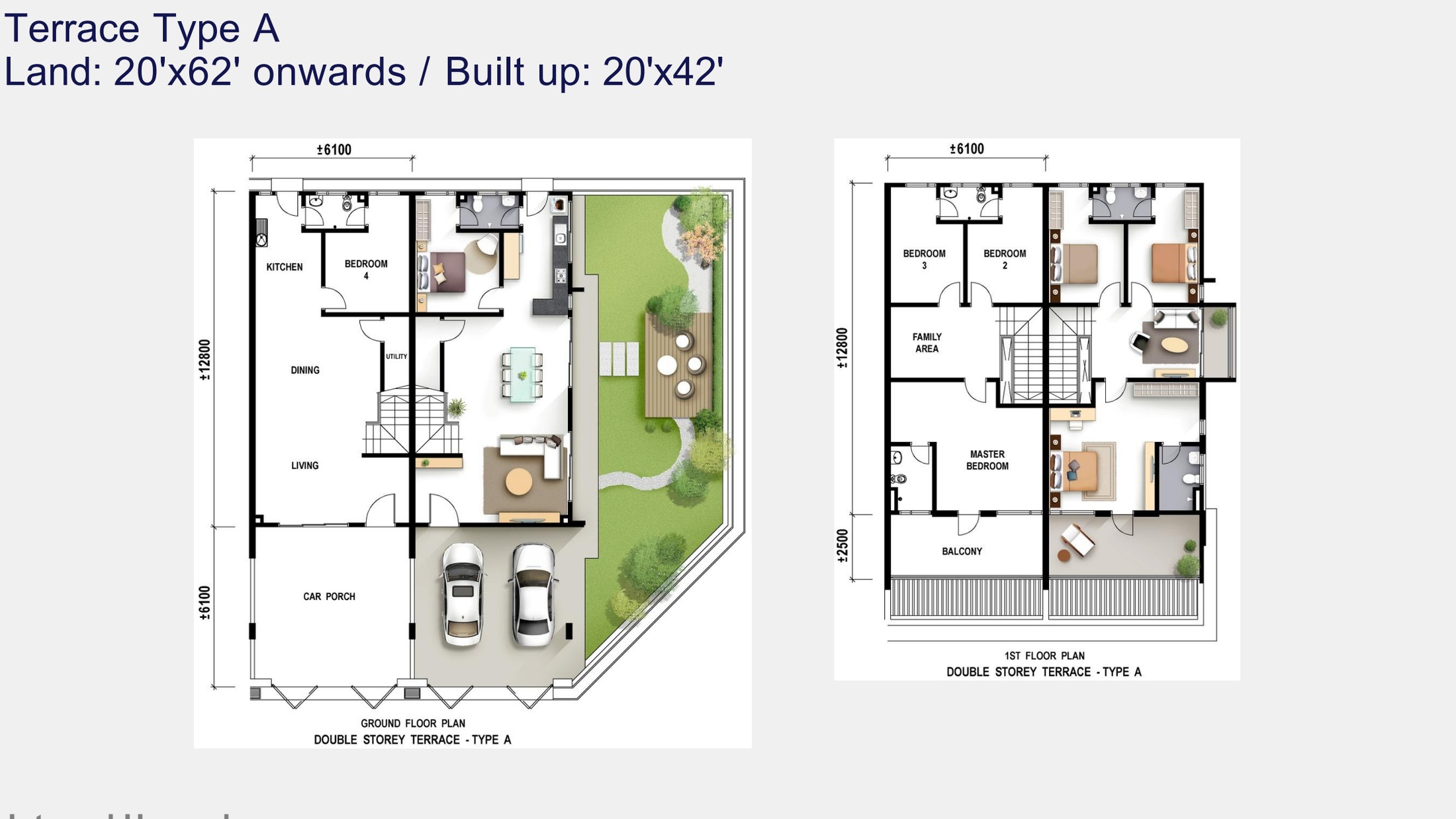 Taman Seri Vila Permai Type A floor plan