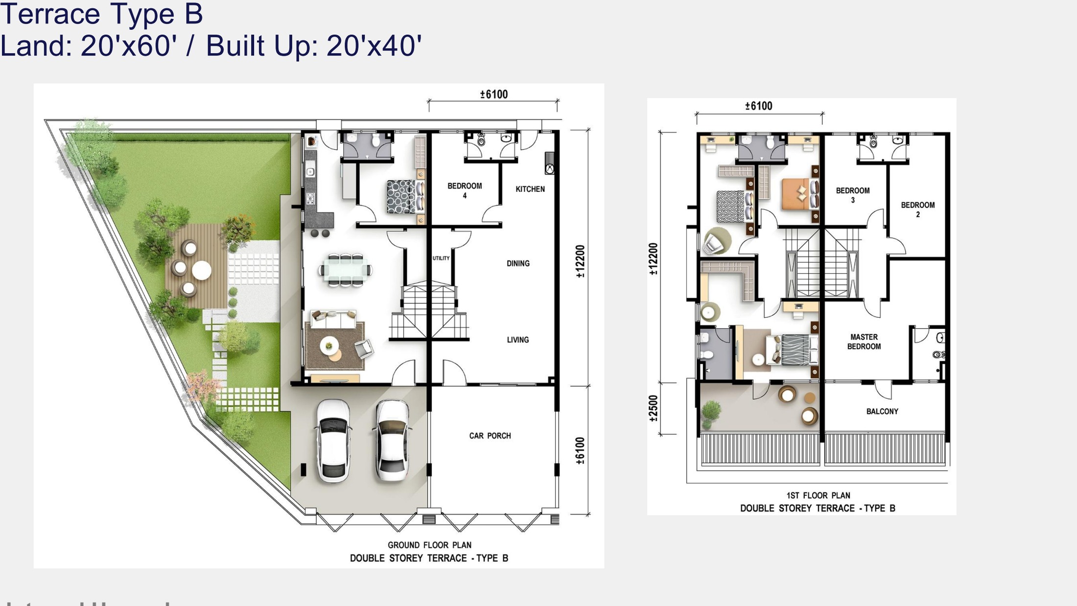 Taman Seri Vila Permai Type B floor plan