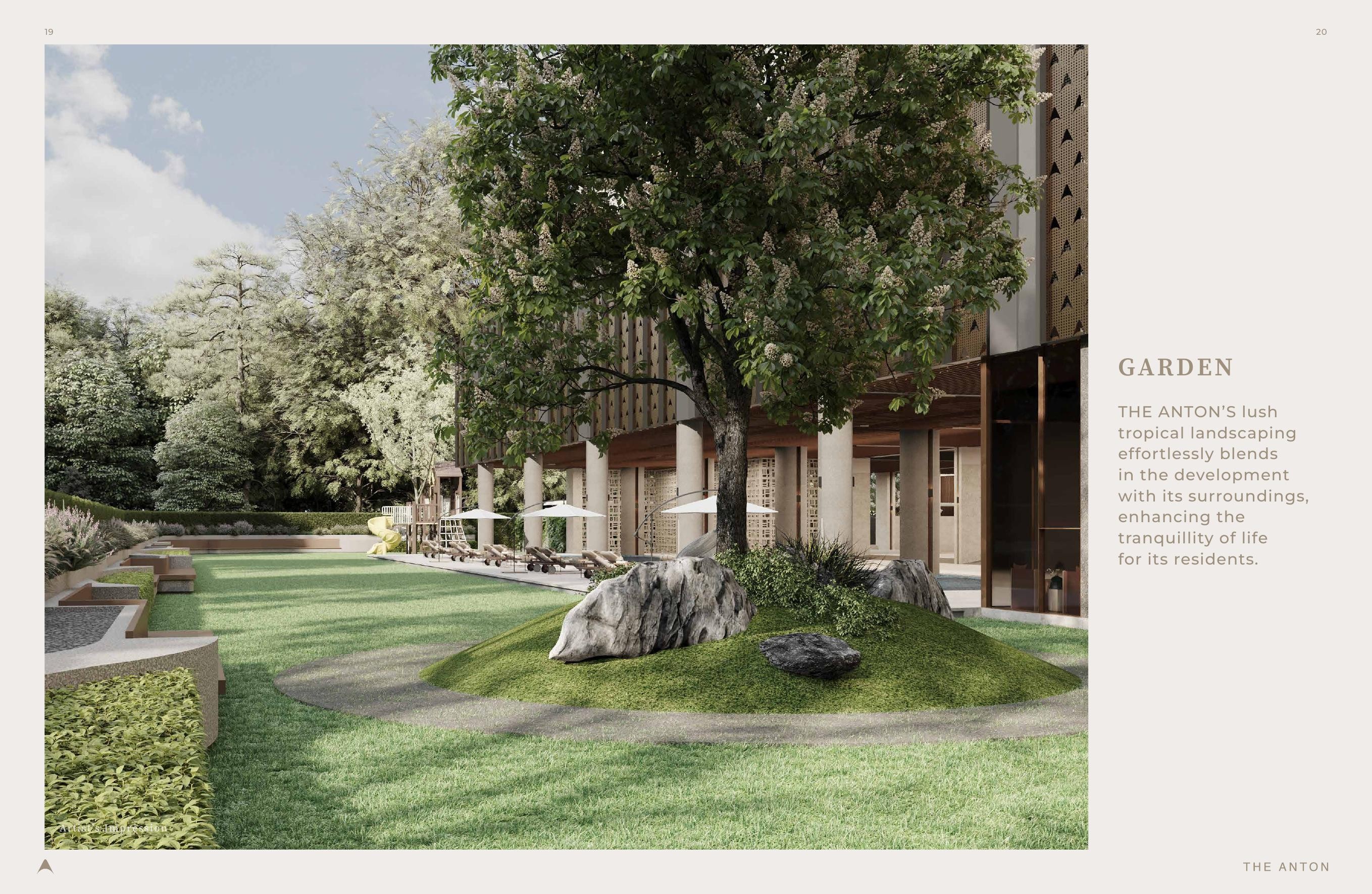 The Anton — Landscaped garden