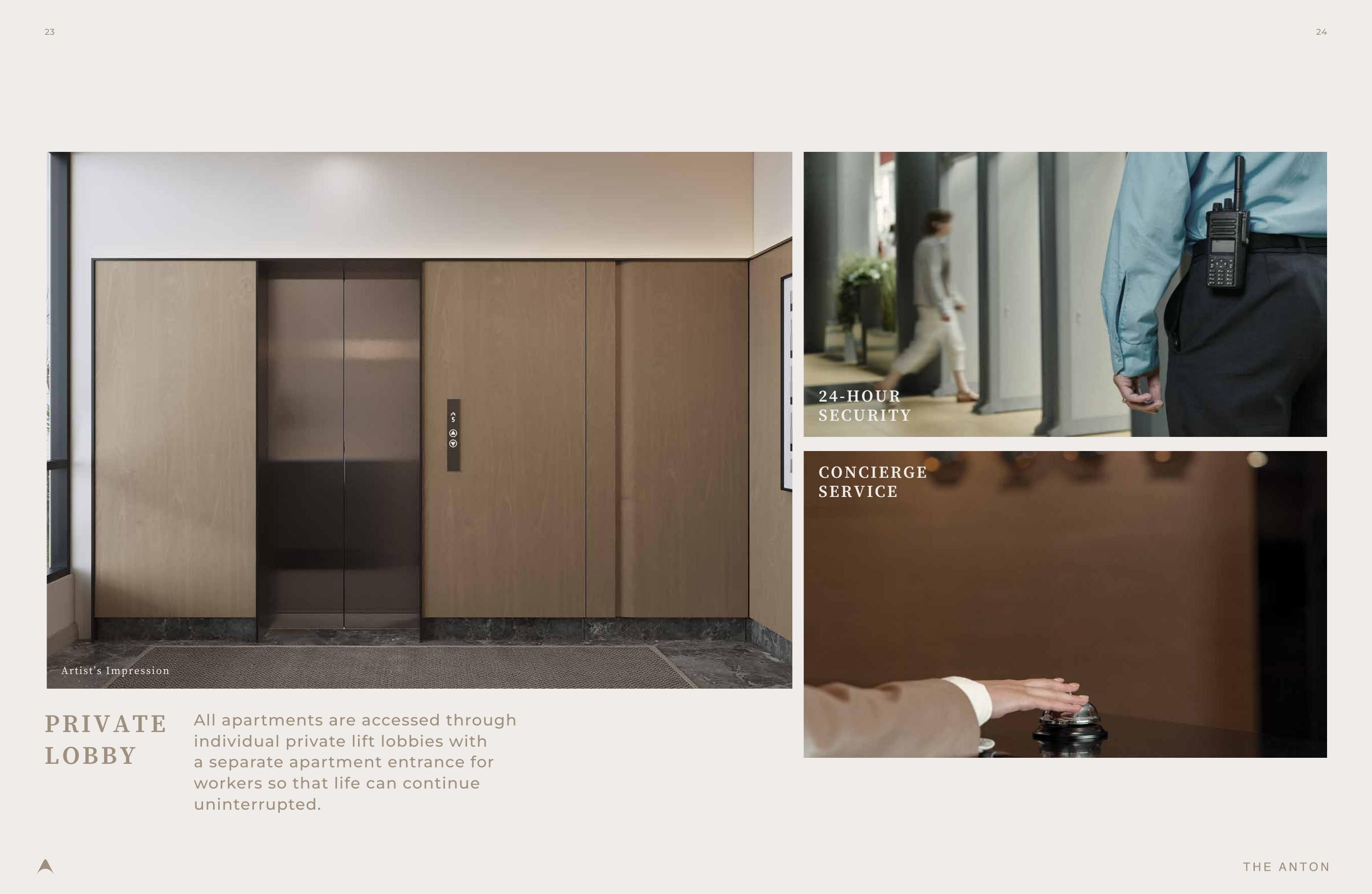 The Anton — Private lift lobby
