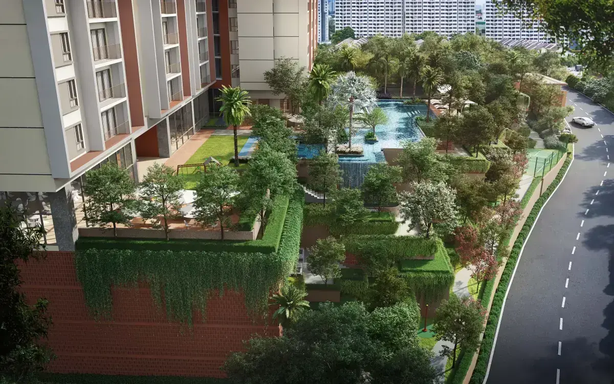 The Fount Terraced gardens, artist impression