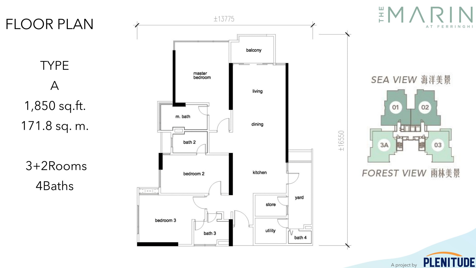 The Marin Type A floor plan