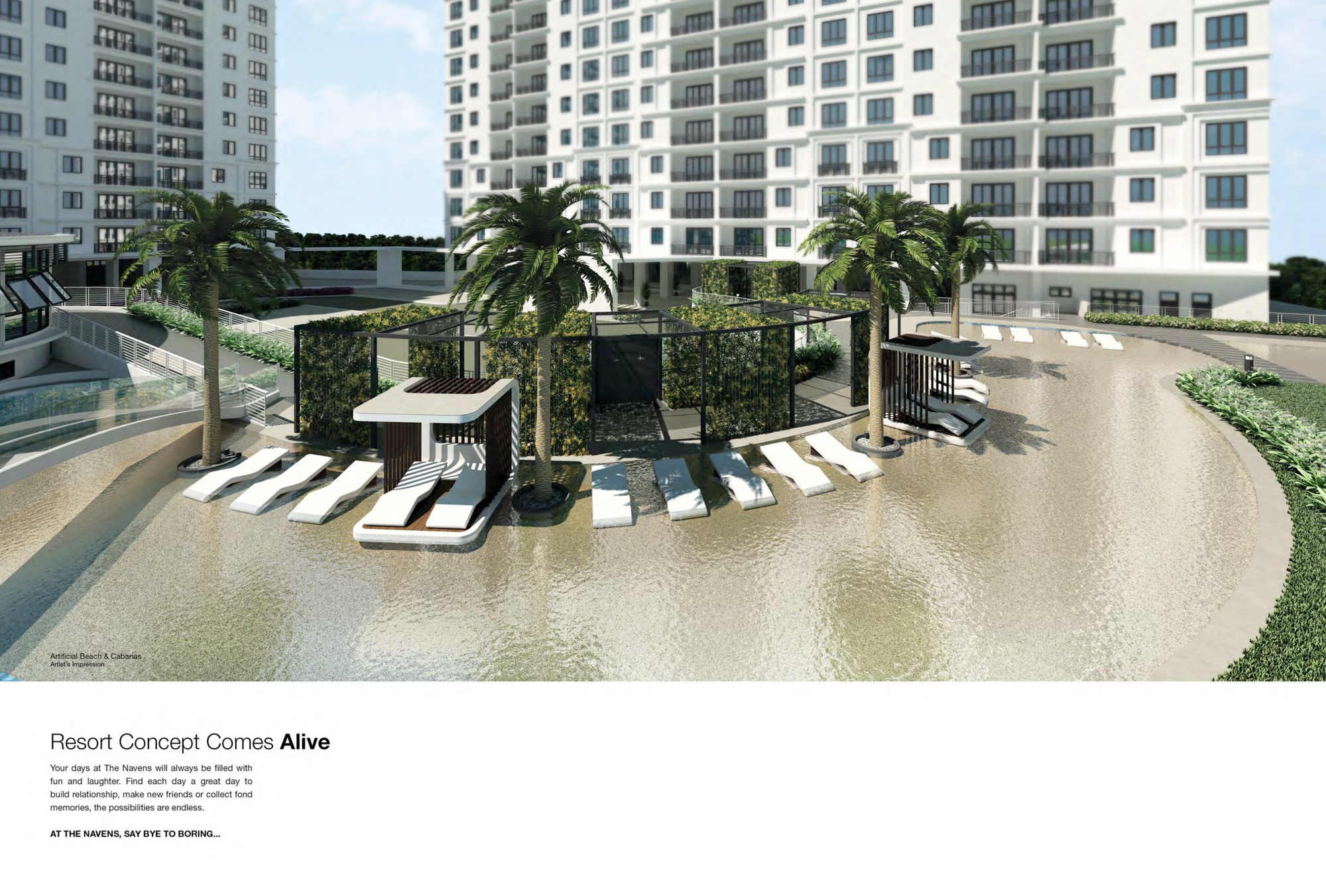 The Navens — Poolside seating deck