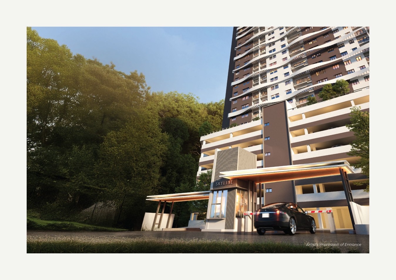 The Skyline building facade — Building exterior from the supplied or official project material
