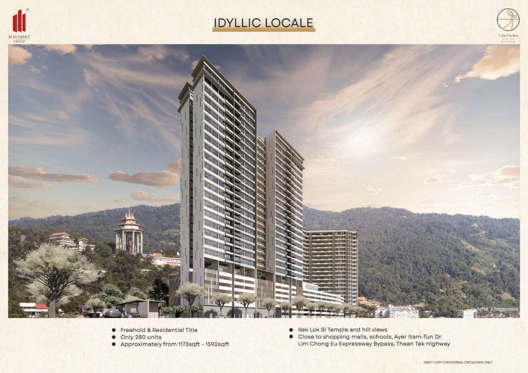 Tuan Pavilion building facade — Building exterior from the supplied or official project material