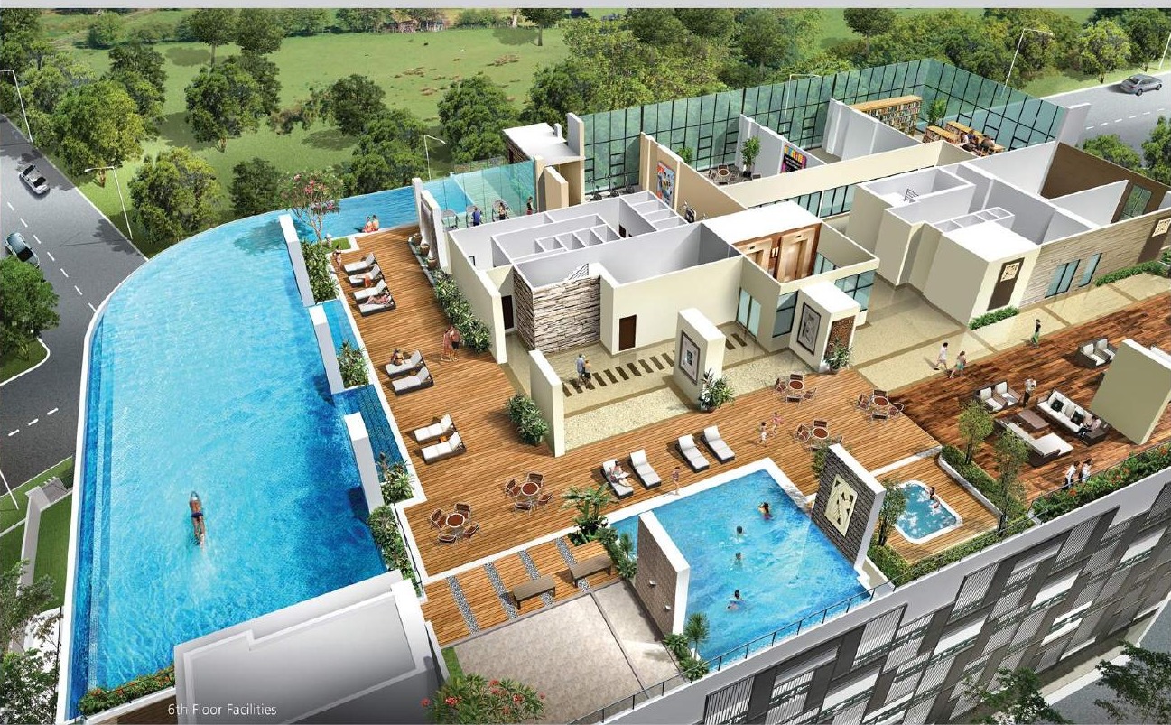 Valencia Residence — Sixth-floor facilities overview