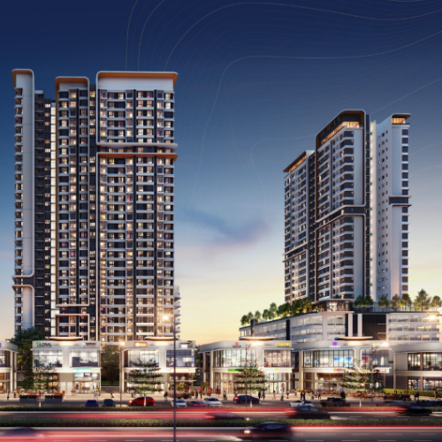 Vi Residence building facade — Building facade artist impression from project sales microsite