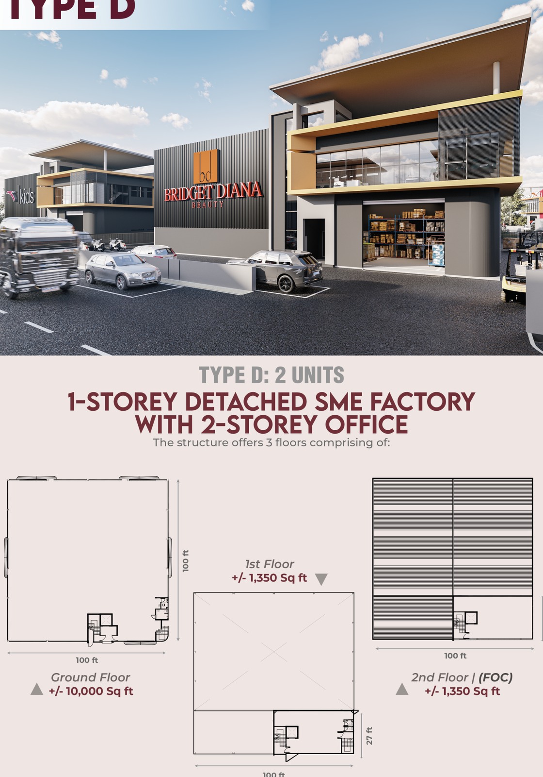 Villa Industrial Park Type D plans
