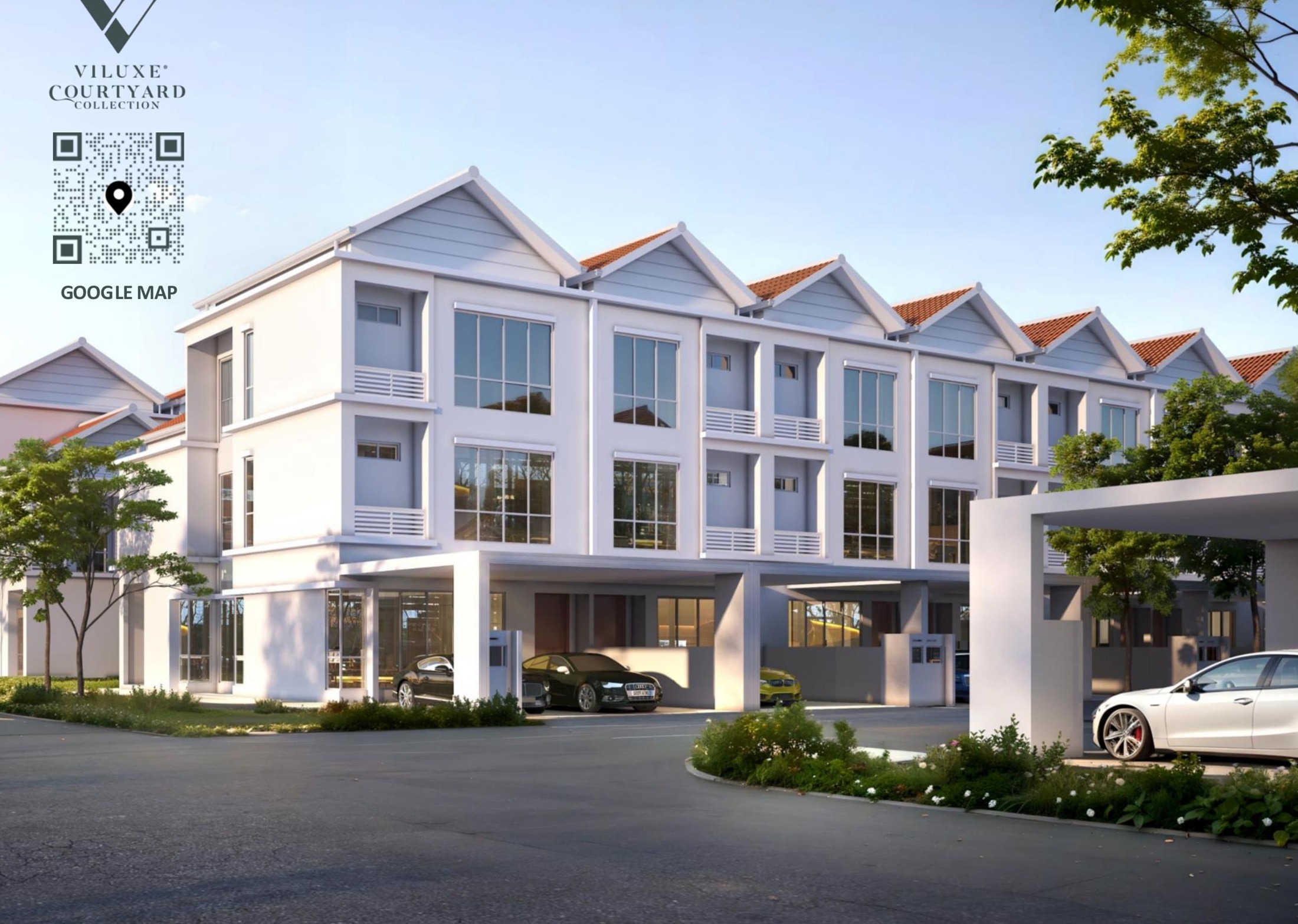 Viluxe 2 Courtyard Collection building facade — Developer’s artist impression