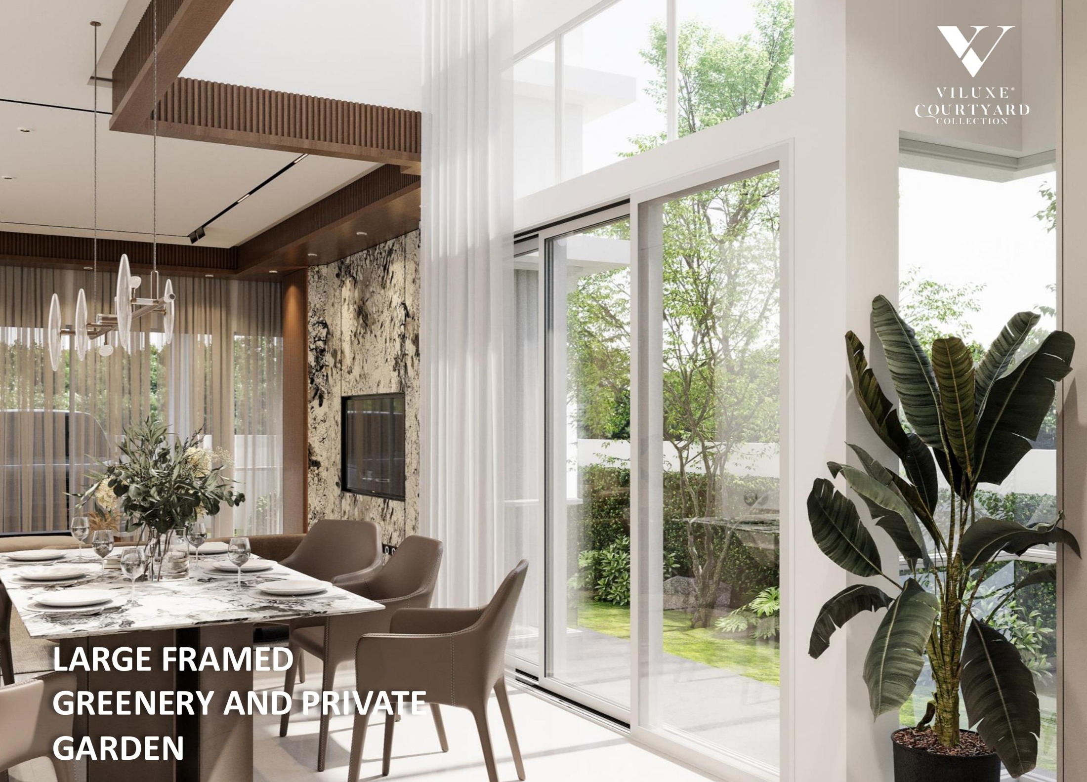 Viluxe 2 Courtyard Collection — Private garden and family space