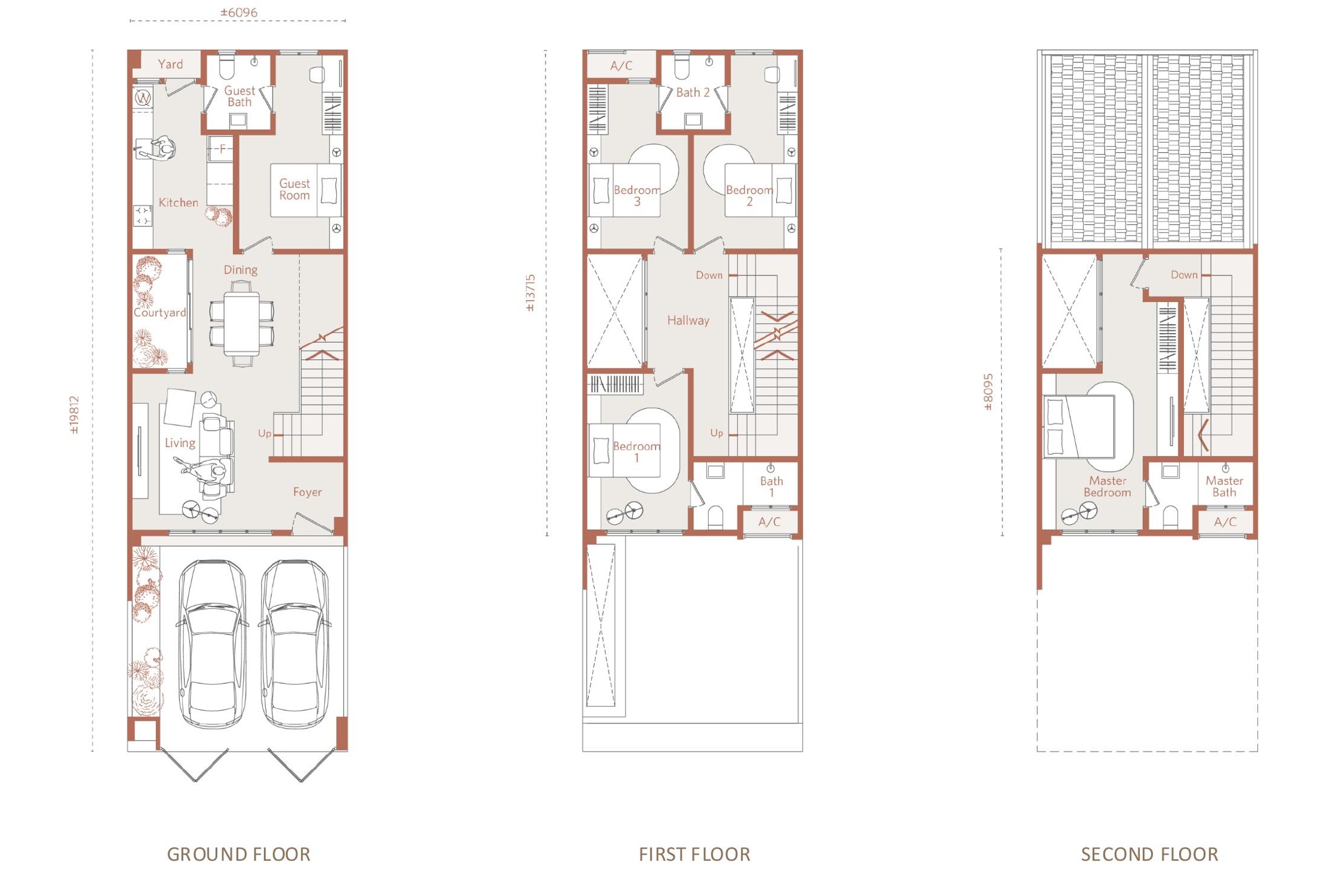 Viluxe 2 Courtyard Collection Type 1 floor plan