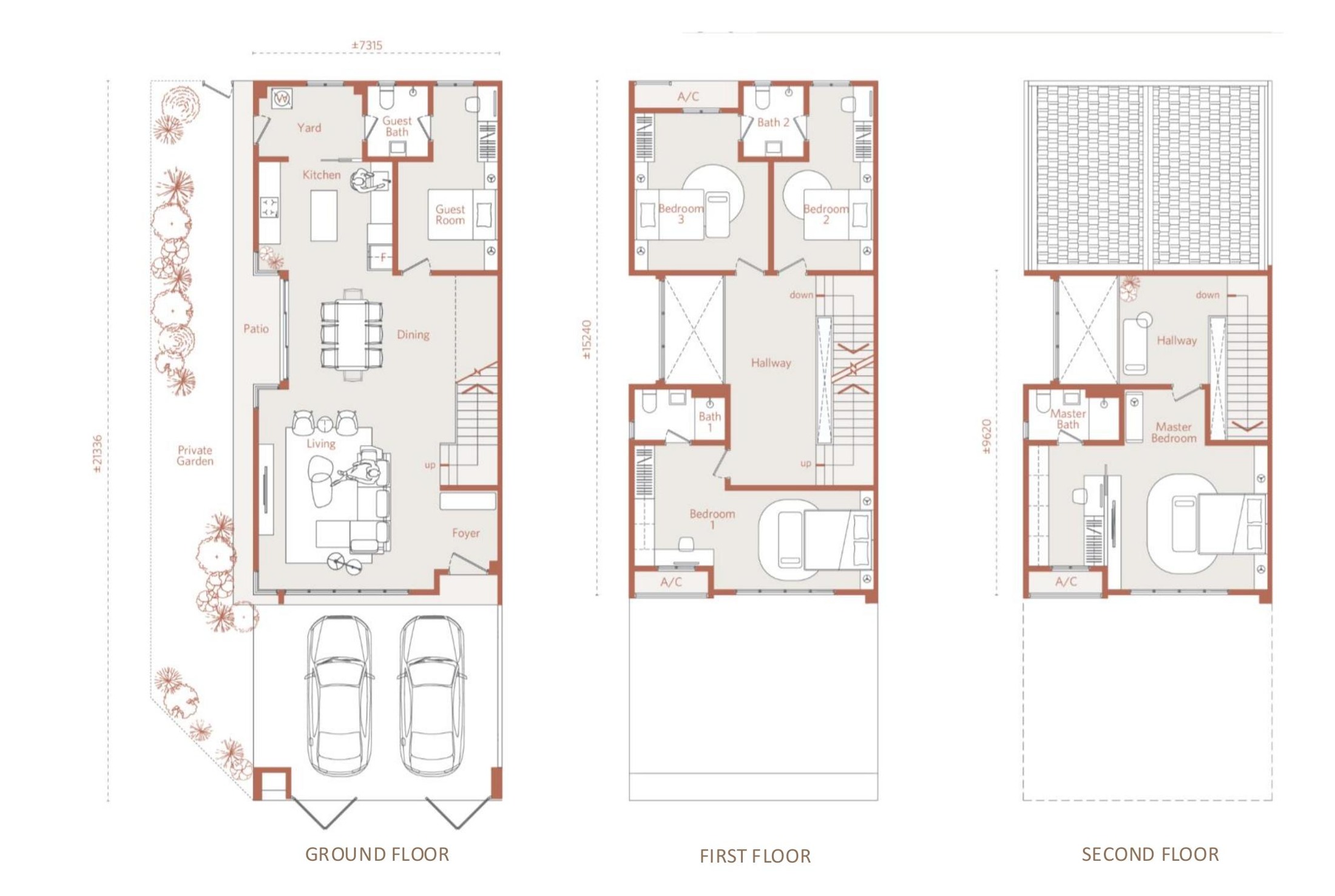Viluxe 2 Courtyard Collection Type 4 floor plan