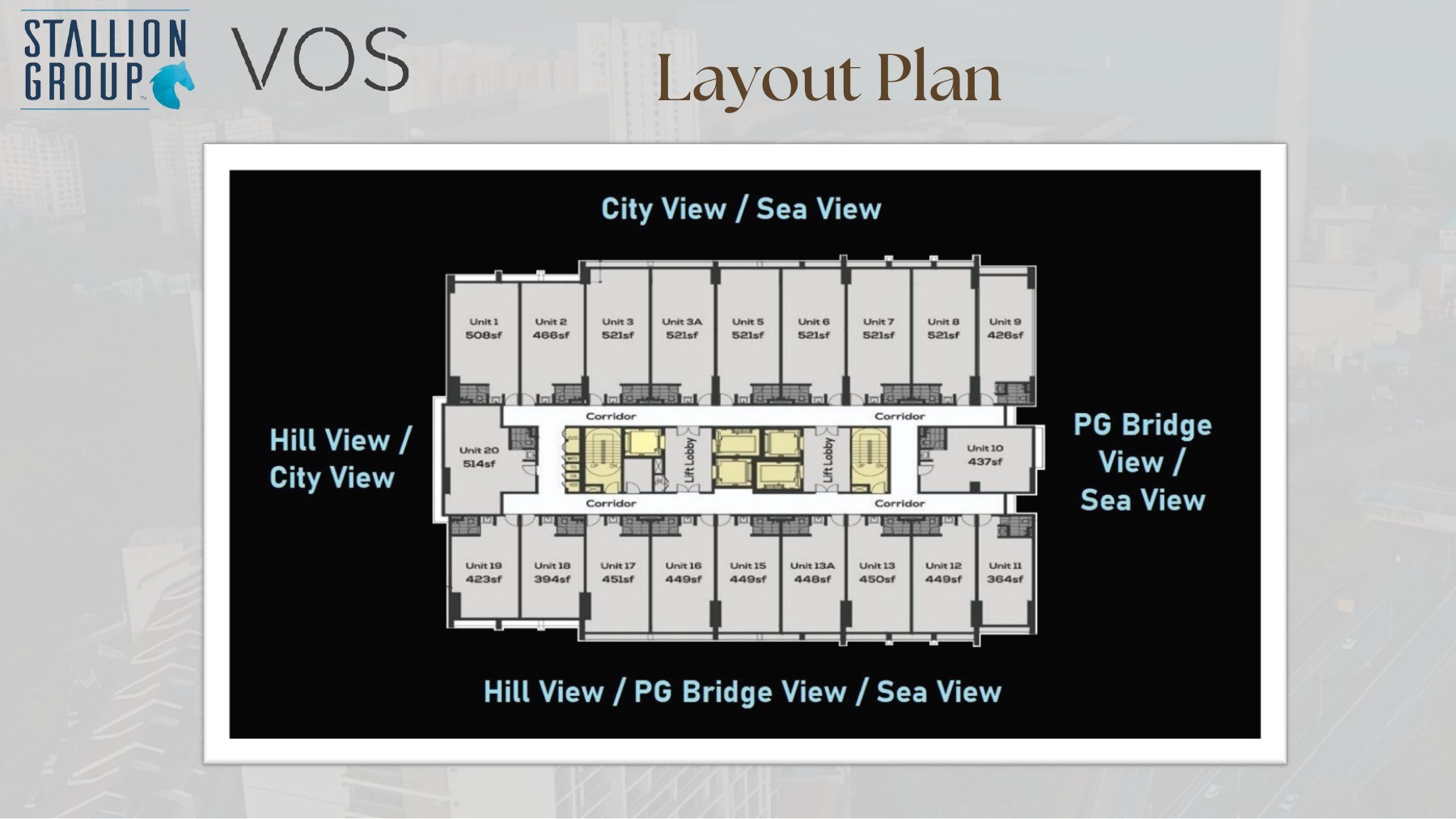 VOS Commercial Suites layout plan
