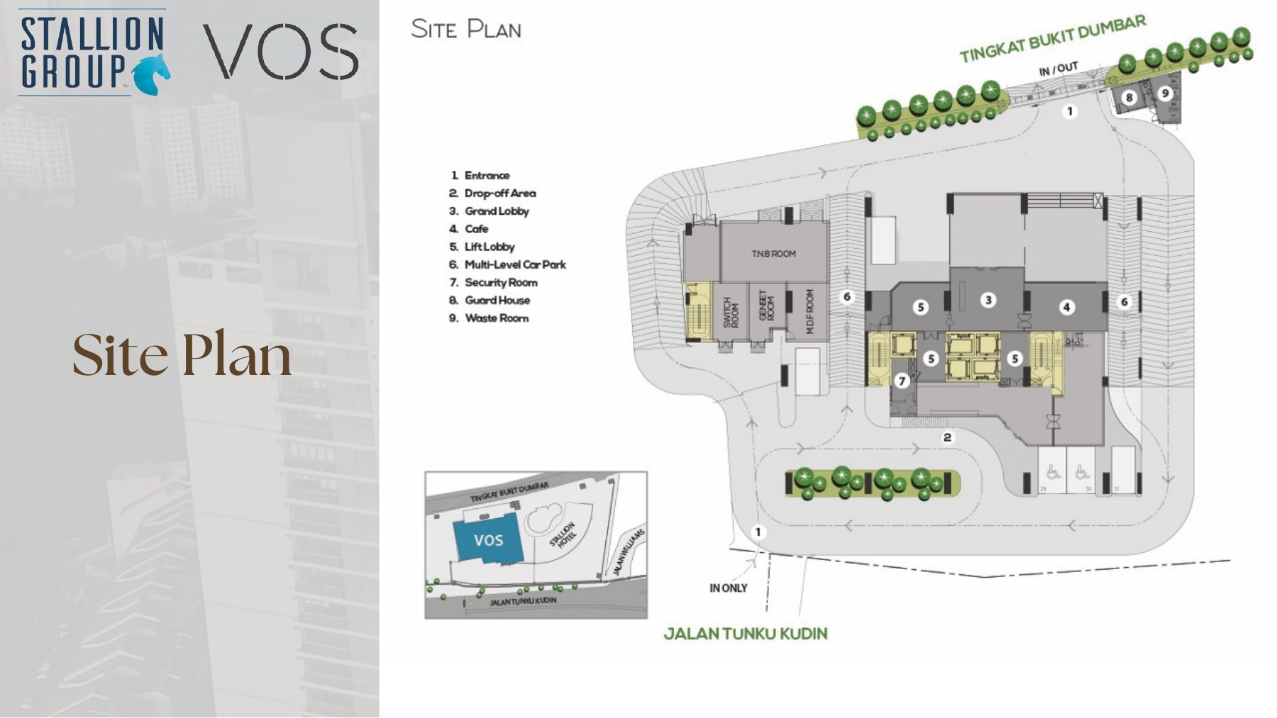 VOS Commercial Suites — Tower site plan
